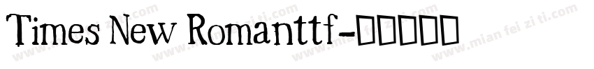 Times New Romanttf字体转换